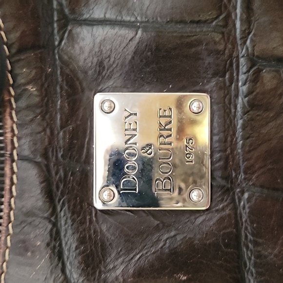 Vintage Dooney and Bourke Crocodile Embossed Leather Bag - Picture 2 of 16